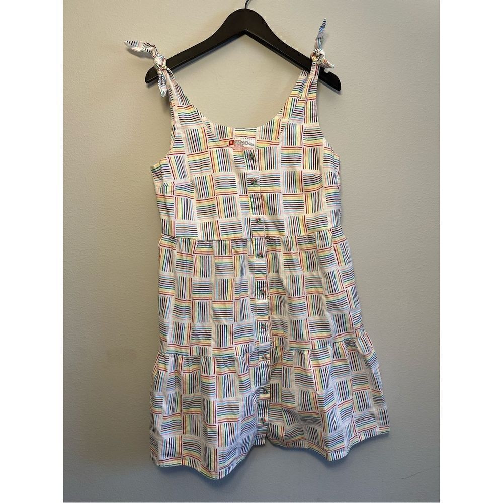 BOHO rainbow colored dress size medium